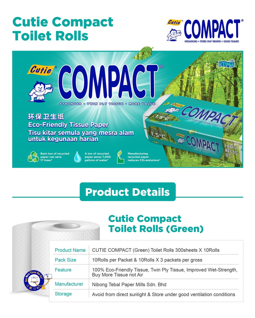 TISU TOILET solf COMPACK Premium 2ply10pcs/pack