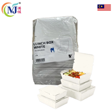 PAPER LUNCH BOX WHITE/PLAIN