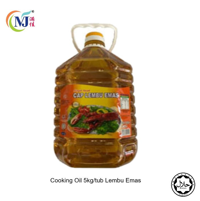 COOKING OIL  Lembu Emas 5kg/bottle