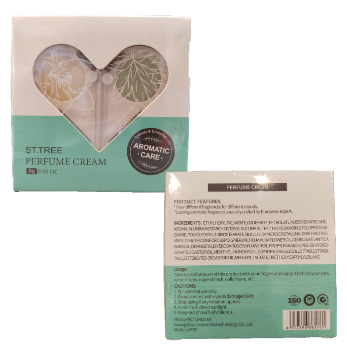 PERFUME CREAM Four Different fragrances moods