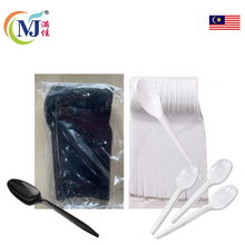 SUDU PLASTIK Panjang 6.5'' HITAM 50pcs/pek