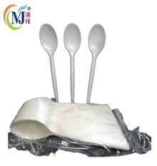 PLASTIC SPOON Long /SUDU PANJANG PUTIH 6.5