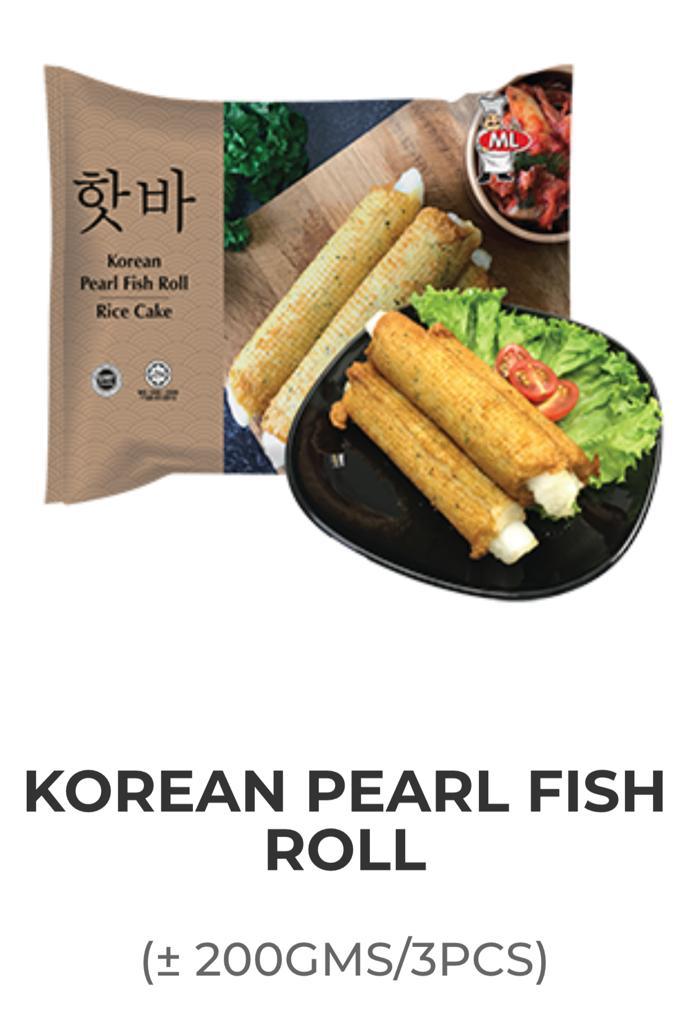 KOREAN PEARL FISH STICK Roll(RiceCake)ML 3pc200g/pack
