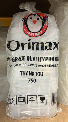 Container SQUARE Clear 750ml Orimax 50pc/pk x5pk/ctn