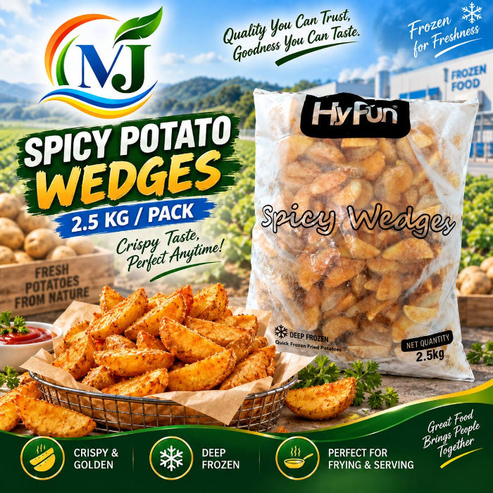 POTATO WEDGES SPICY USA GP Beku 300g/pek