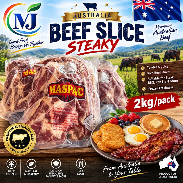 牛肉片 牛胸肉 牛排 澳洲 2kg/包 -冷冻