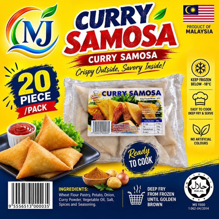 KENTANG KARI SAMOSA LS 20pcs 500g/pek