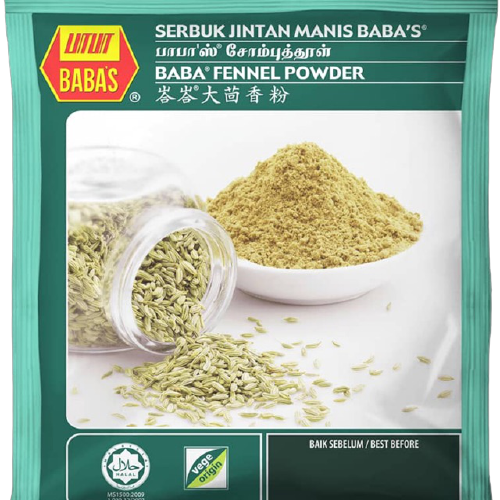 BABAS JINTAN MANIS/FENNEL Powder 250g/pack