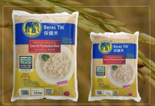 RICE REBUS TITI /Low Perboiled Rice CapGajah 10kg/bag