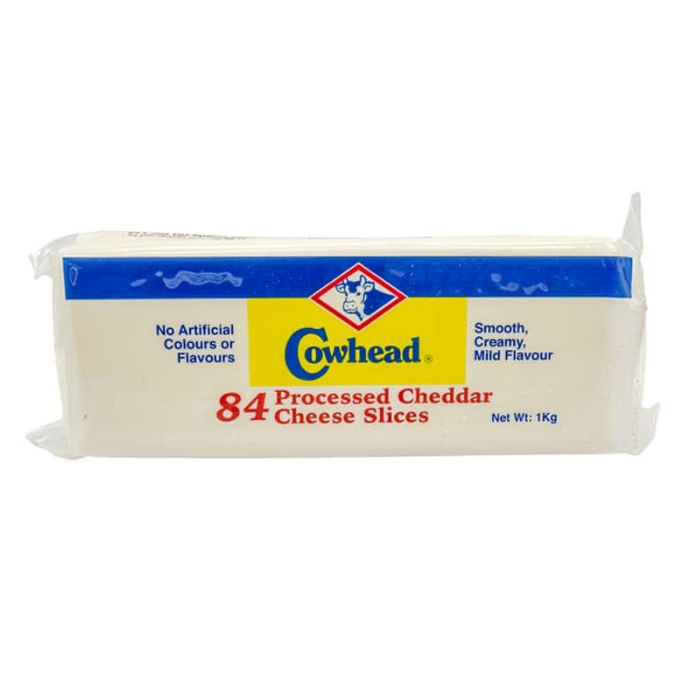 Cheese Cheddar Slice White Brand COWHEAD Top Quality