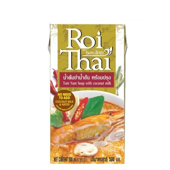 TOM YUM SOUP With Coconut Milk Roi Thai 500ml/pack