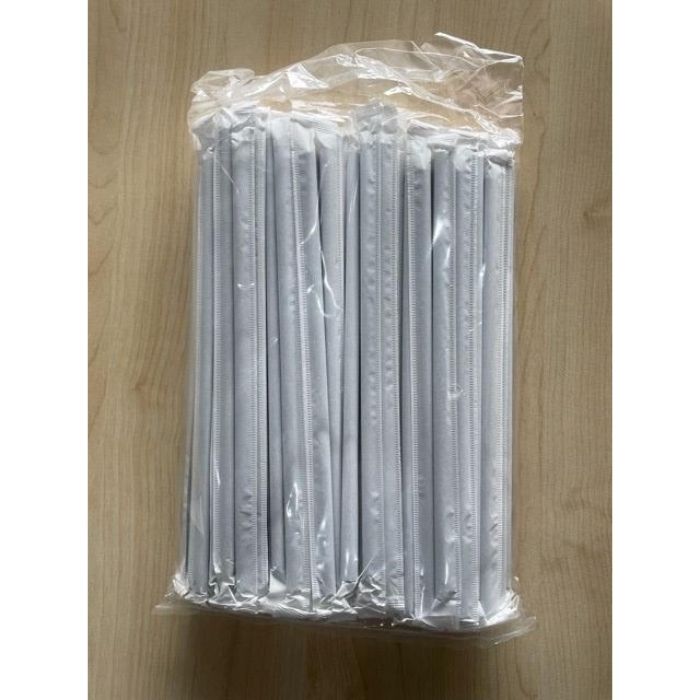 STRAW PAPER WITH WRAPING 6mm x 8'' 100pcs/pack