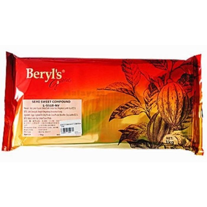 CHOCOLATE Compound WHITE SemiSweet Beryl's 1kg/block