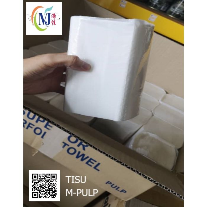 TISU M-FOLD White CP Multifold 1ply 250'Sheet /pack