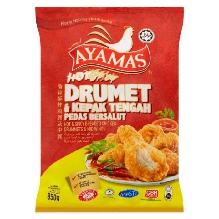 CHICKEN DRUMMET HOT SPICY Ayamas 850g/pack