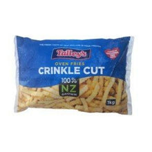 FRIES CRINCLE CUT AA-7mm 1kg/pk Frozen