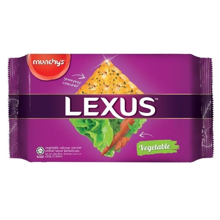 BISCUIT LEXUS VEGETABLE Munchys 200g/pack