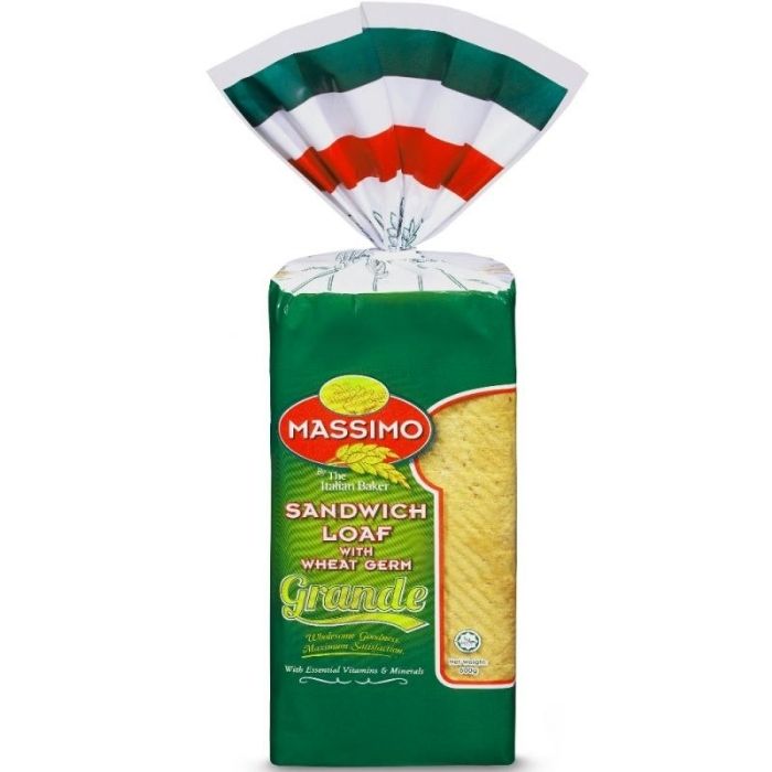ROTI SANDWICH Whole Wheat Jumbo Massimo 600g/pack