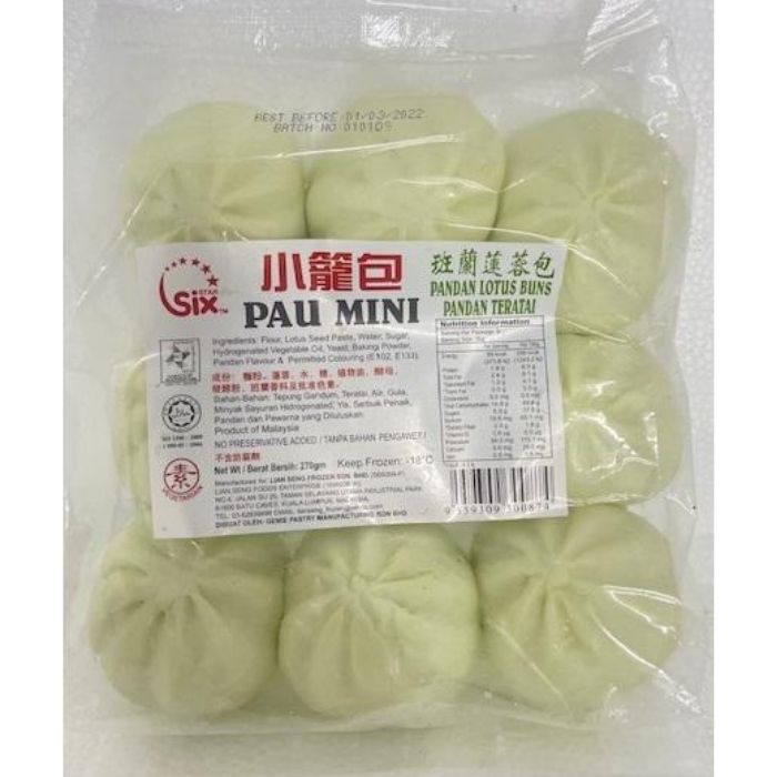 PAU MINI PANDAN LOTUS 9pcs 270g/pack