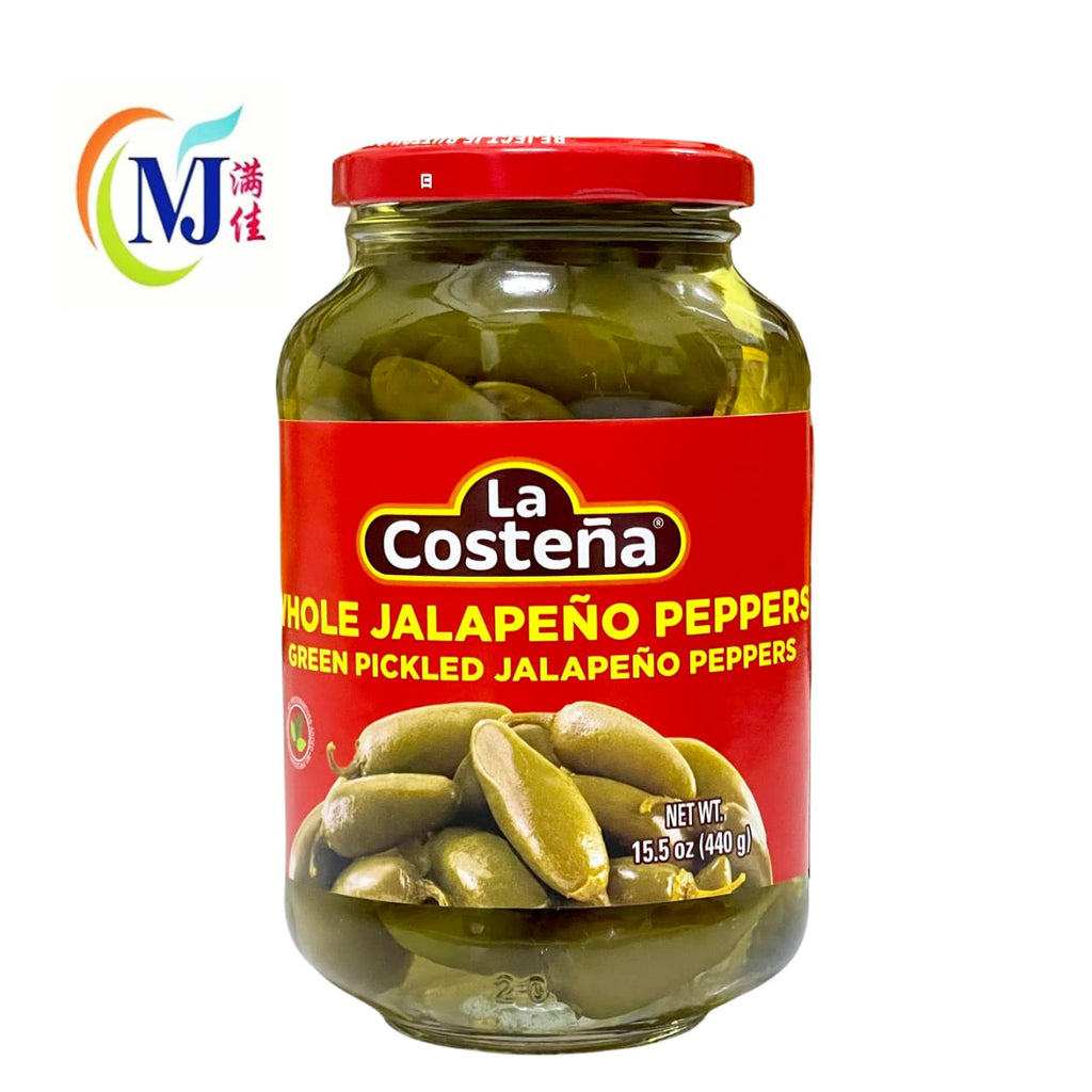 JALAPENO PEPPERS Whole La Costena 440g/bottle