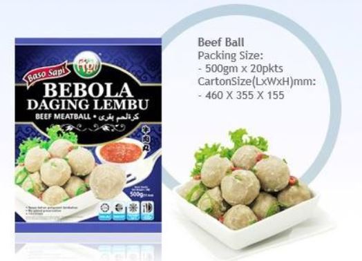 BEEF MEAT BALL BAKSO BIG Figo 500g/pack