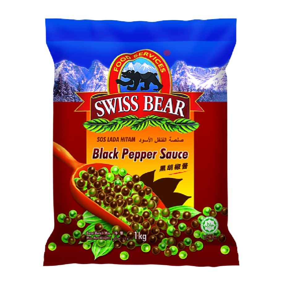BLACK PEPPER Sauce Swiss Bear 1kg/pack