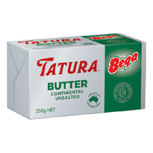BUTTER UNSALTED Tatura 250g/block