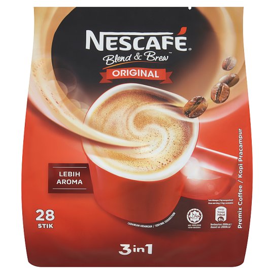 NESCAFE Coffee Original Blend Brew 3in1 28 sticks/pack