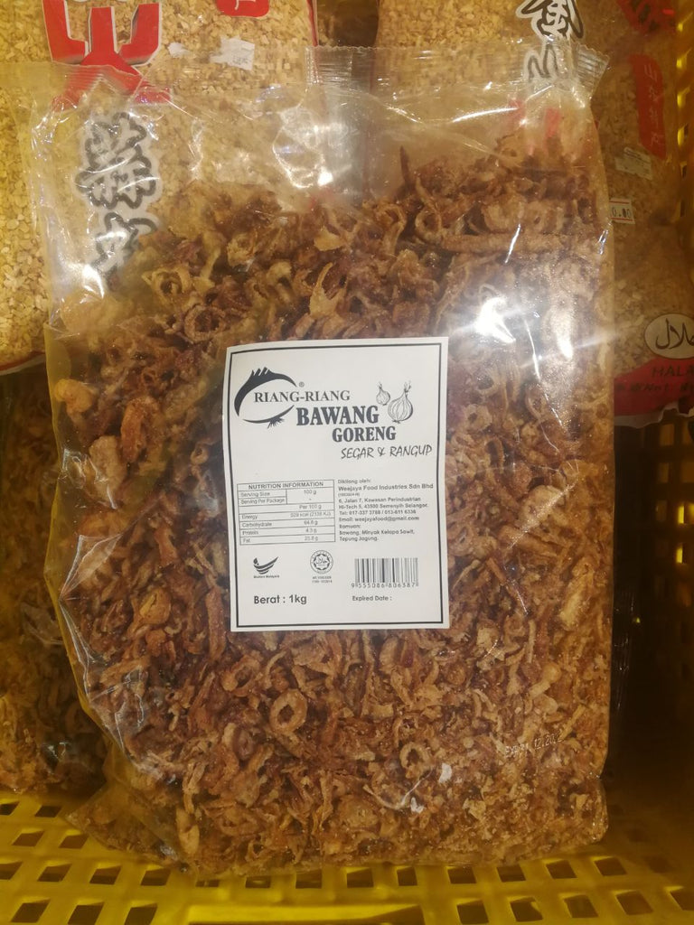 BAWANG GORENG/Fried Onion Riang Riang 1kg/pack