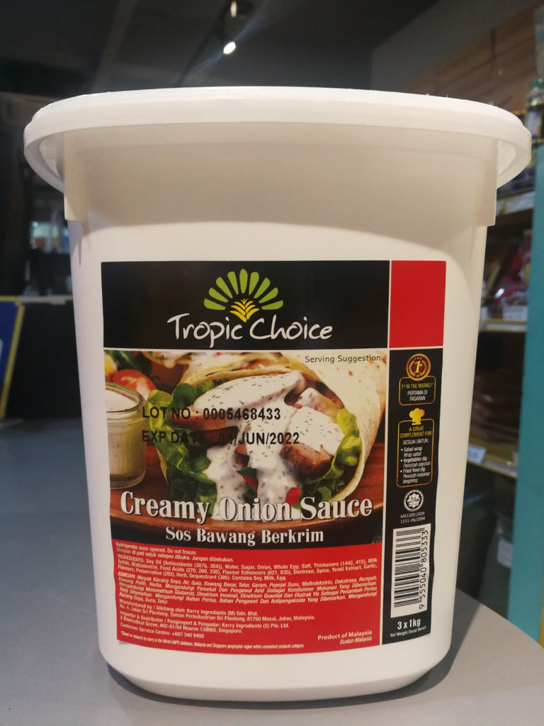 ONION SAUCE Creamy Tropic Choice 1kgx3packs/tub