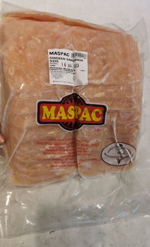 CHICKEN HAM SLICE Maspac 64slices 2kg+-/pack