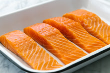 FISH FILLET SALMON Norway Cut Frozen 180g-200g/piece